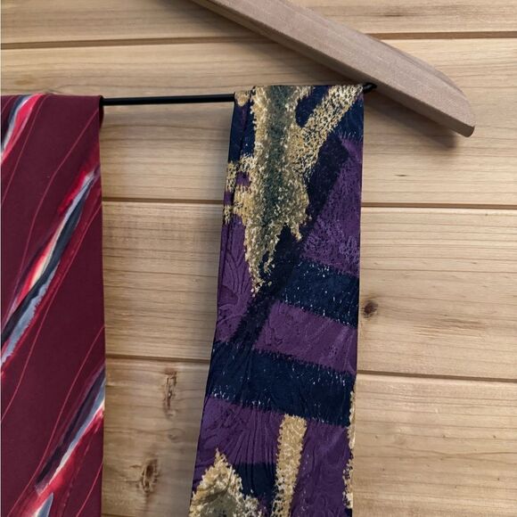 Bundle Of 3 Men’s Silk Ties Hardy Amies Martin Wong Robert Daskal - Picture 6 of 15